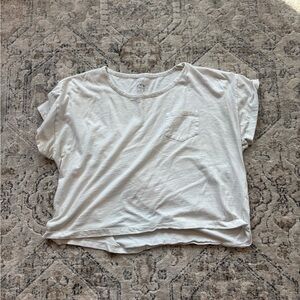 J. Crew White Boxy Short Sleeve T-Shirt